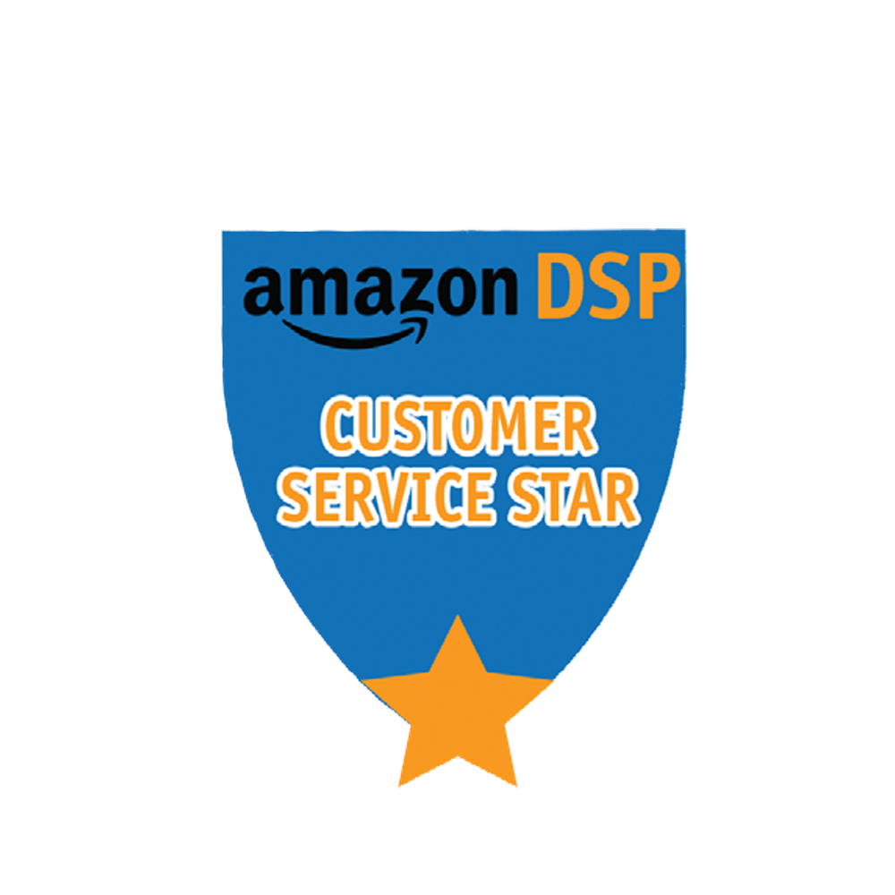 Amazon DSP Blue Customer Service Star - Motivational Pin