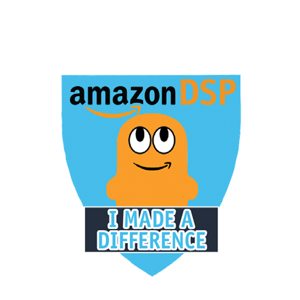 Amazon DSP Peccy I Made a Difference - Motivational Pin