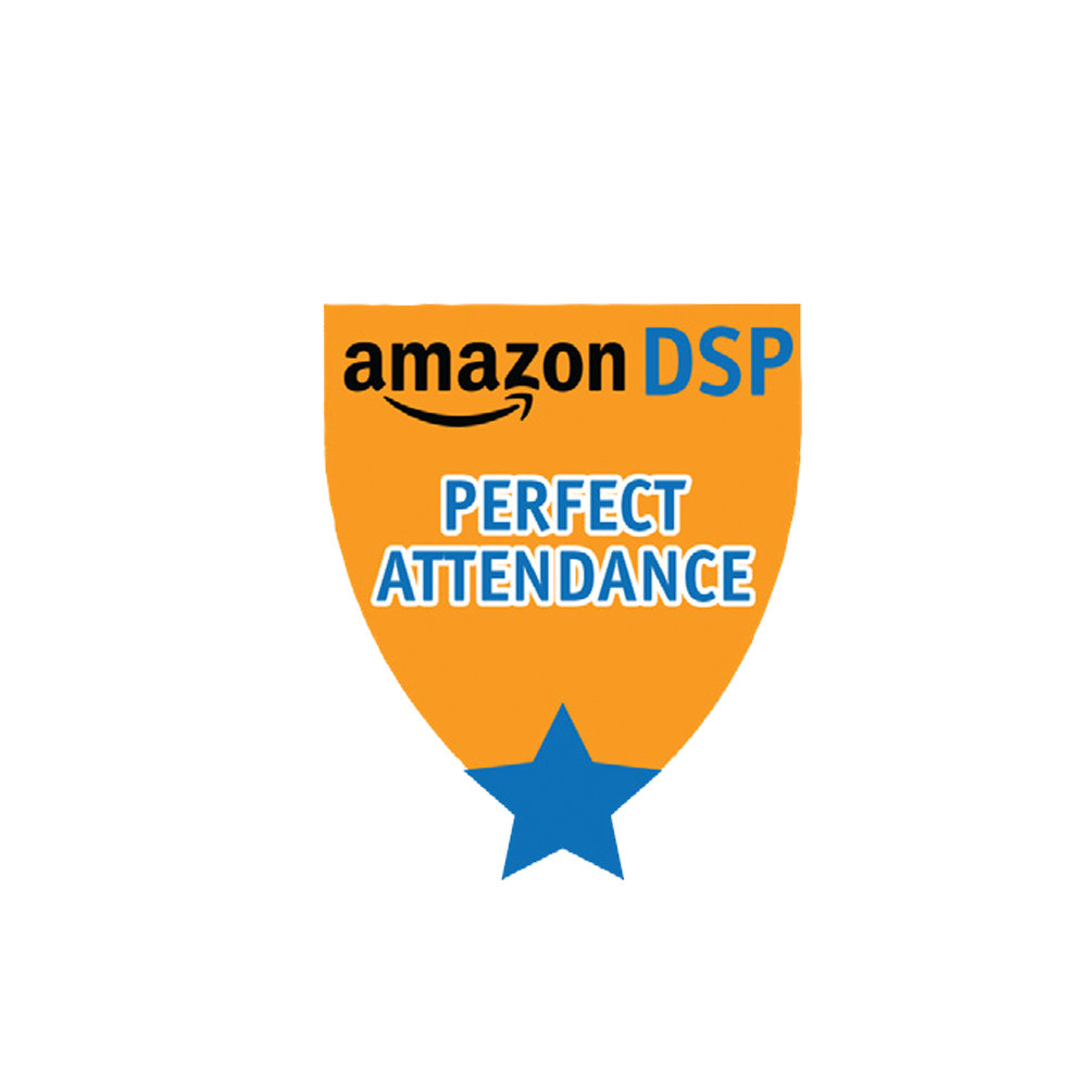 Amazon DSP Orange Perfect Attendance - Motivational Pin