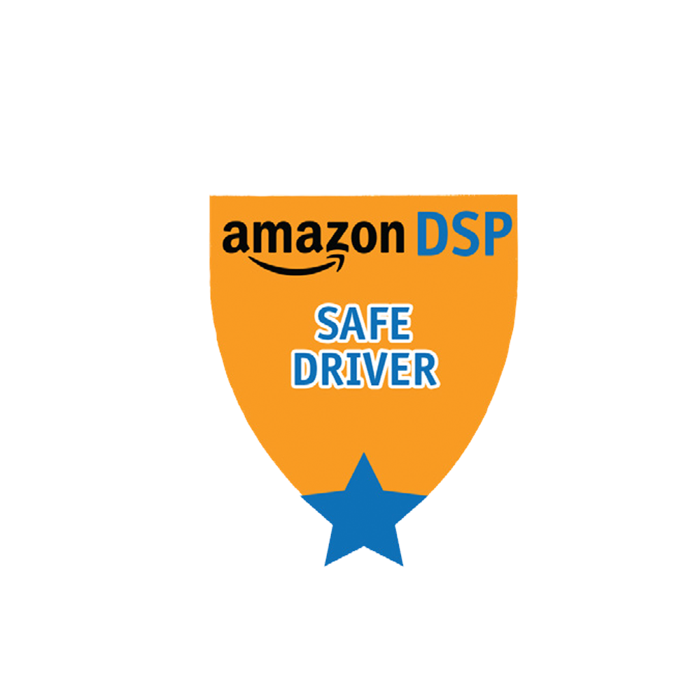 Amazon DSP Orange Safe Driver - Motivational Pin