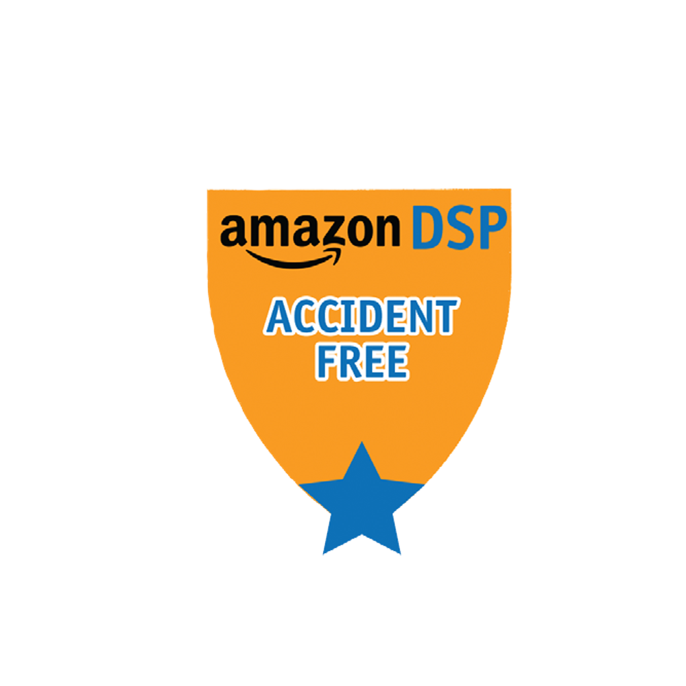 Amazon DSP Orange Accident Free - Motivational Pin