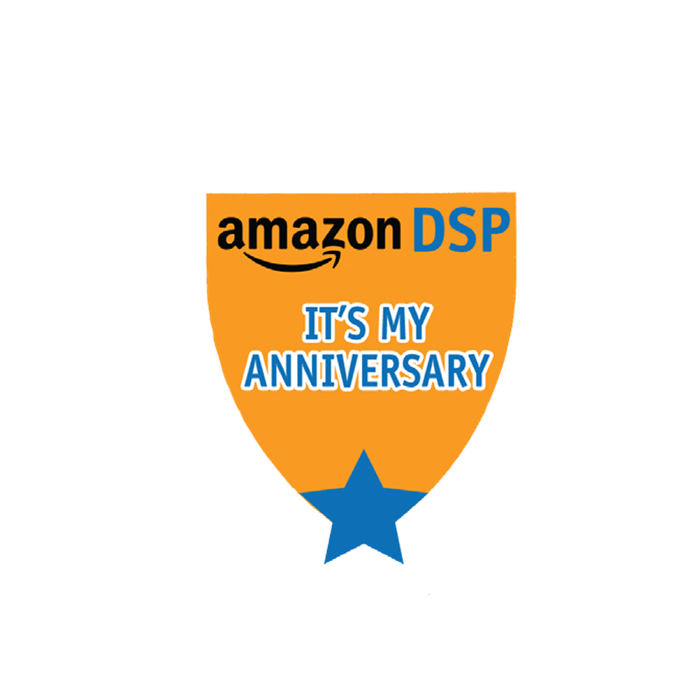 Amazon DSP Orange - It's My Anniverary Pin