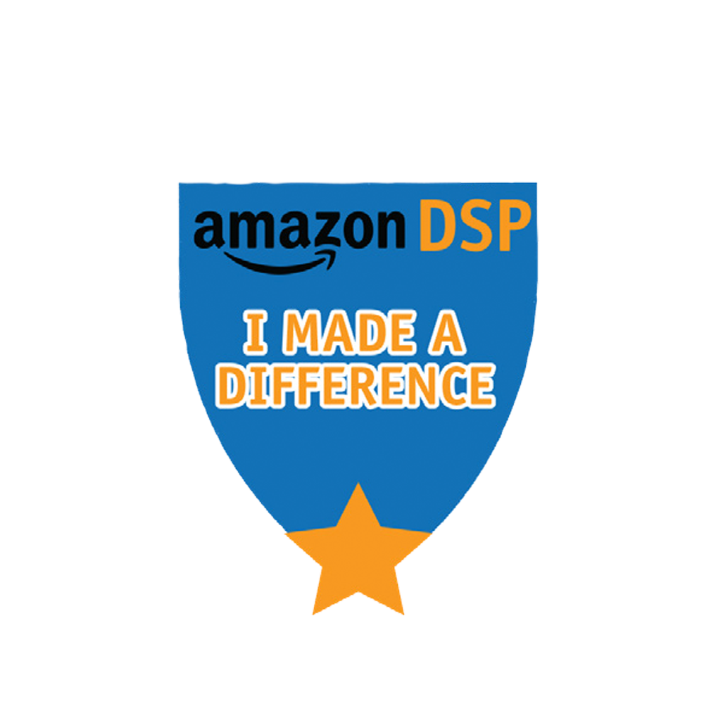 Amazon DSP Blue I Made a Difference Motivational Pin
