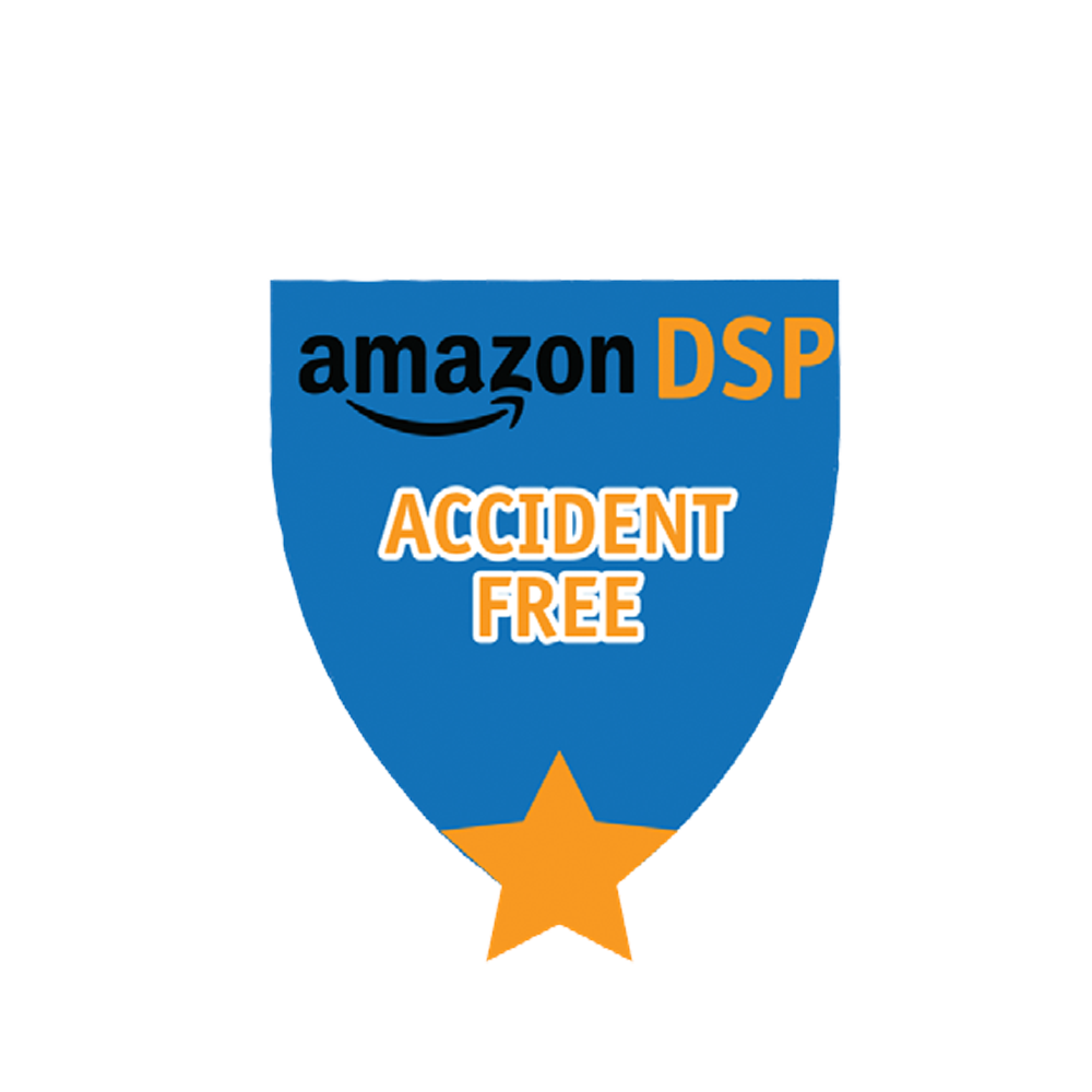 Amazon DSP Blue Accident Free - Motivational Pin