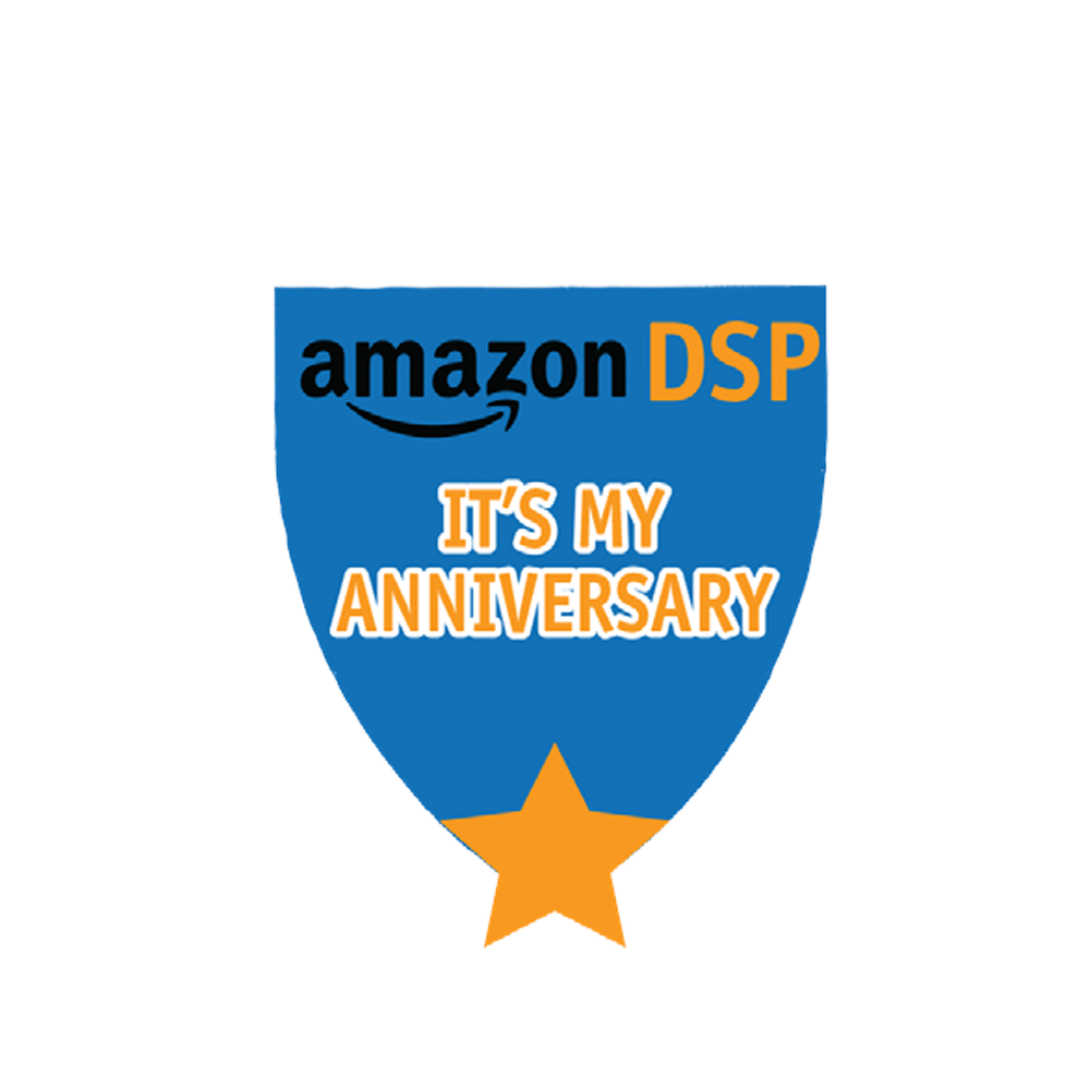 Amazon DSP Blue - It's My Anniverary Pin
