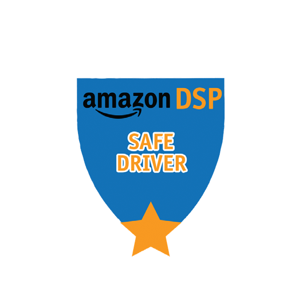 Amazon DSP Blue Safe Driver - Motivational Pin